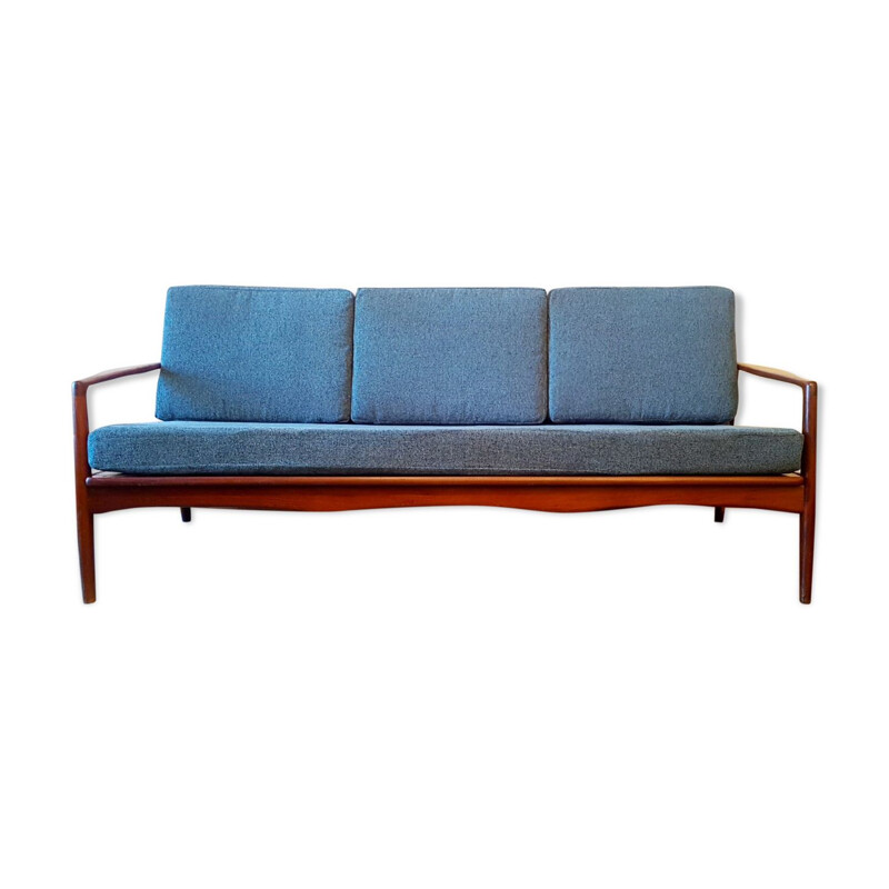 3-seater sofa vintage with Scandinavian lines, 1960s 