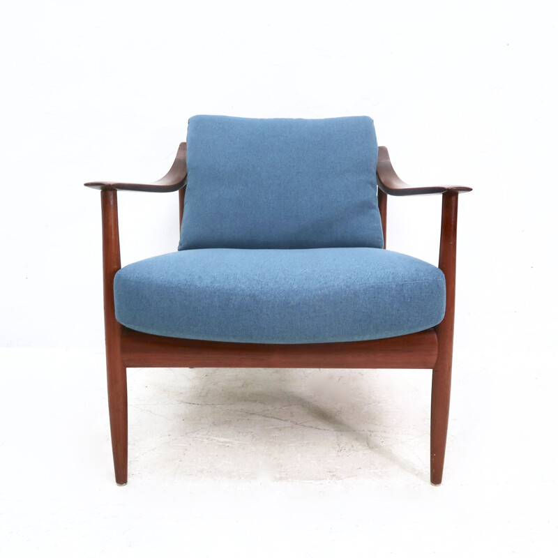 Vintage teakhouten antimott fauteuil van Wilhelm Knoll, 1960