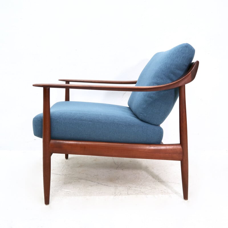 Mid-Century teak easy chair antimott by Wilhelm Knoll, 1960s