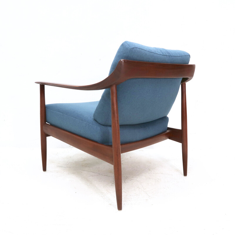 Vintage teakhouten antimott fauteuil van Wilhelm Knoll, 1960