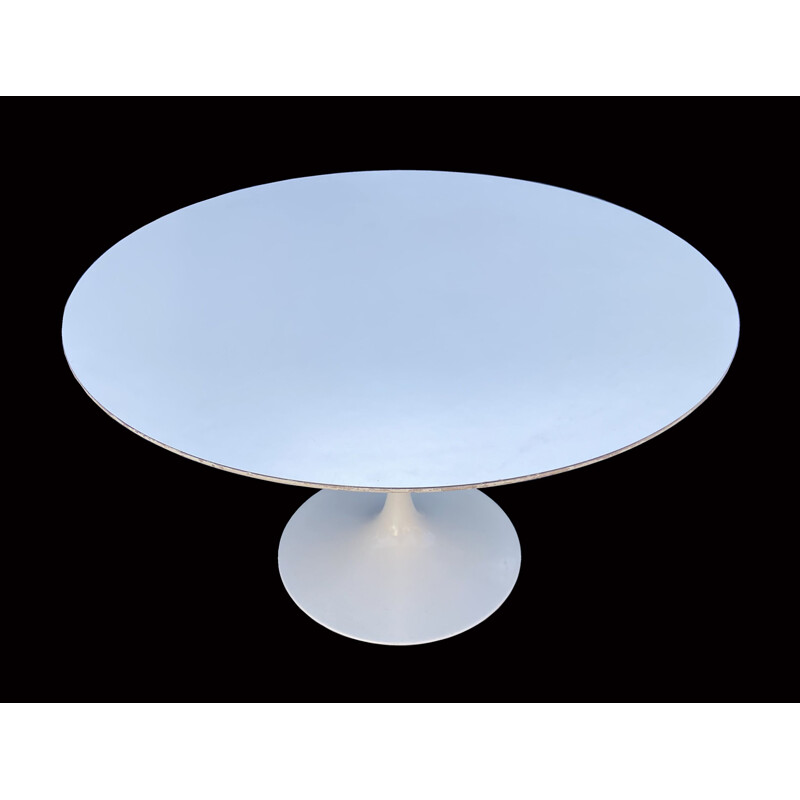 Original mesa de centro circular vintage saarinen tulip by Knoll