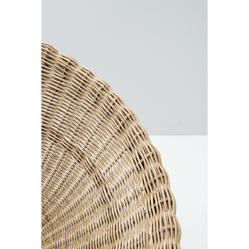 Mid-century basket chair by Rohé Noordwolde, Netherlands 1970s