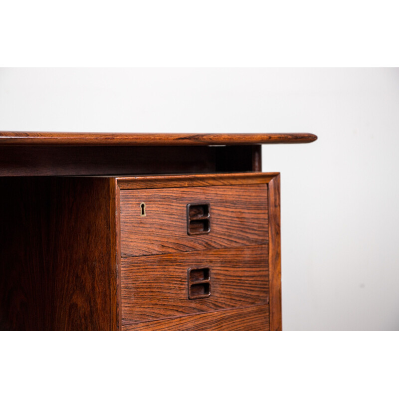 Vintage double-sided Danish rosewood minister's desk by Arne Vodder, 1960s