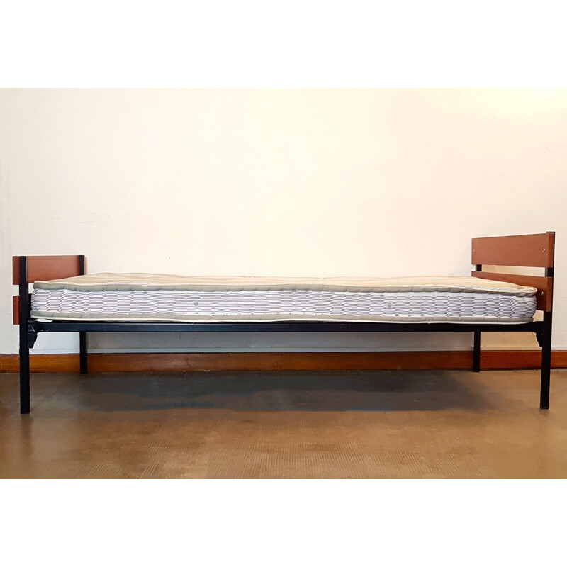 Vintage modernist double bed by Dico Holland, 1960