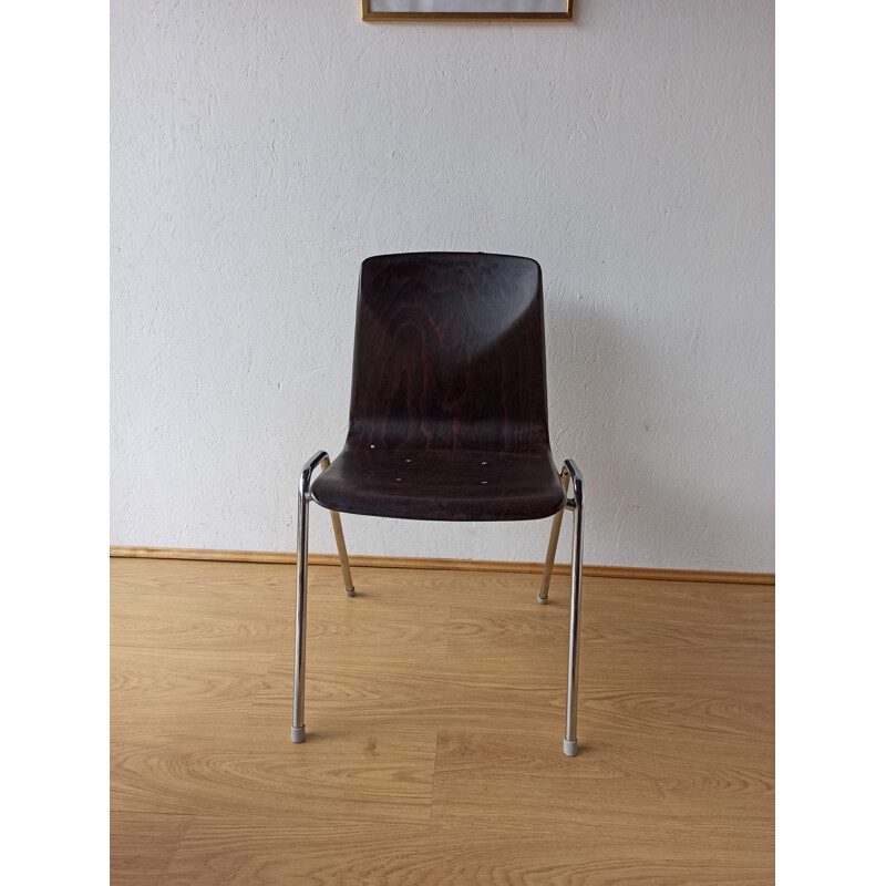 Silla cromada vintage, 1970