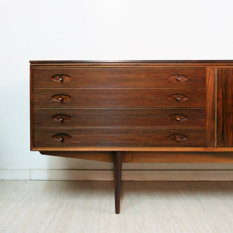 English Archie Shine "Hamilton" sideboard in rosewood, Robert HERITAGE - 1950s