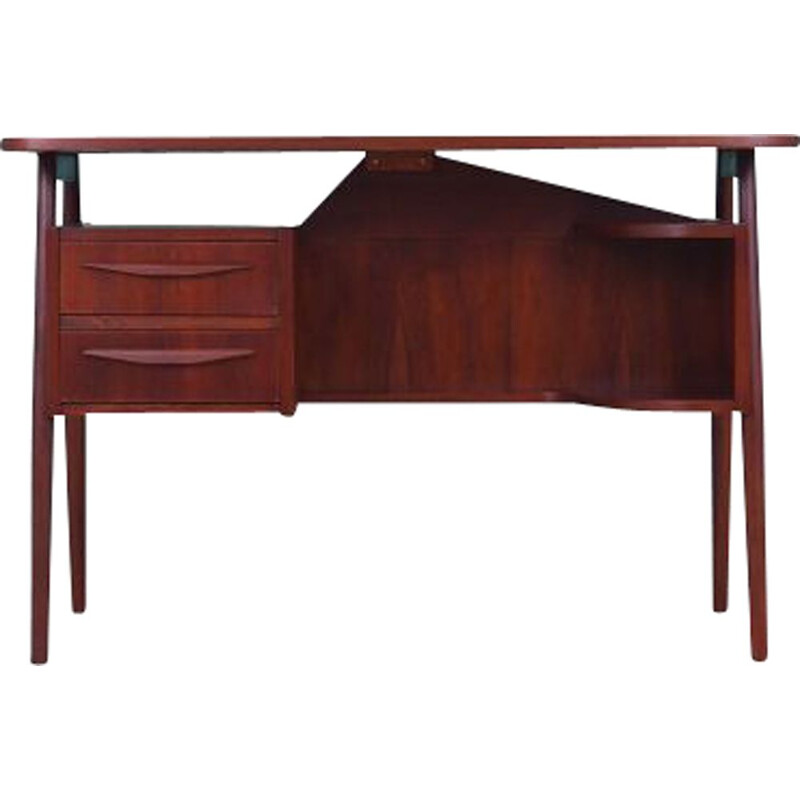 Mid-century teak desk danish design by Gunnar Nielsen Tibergaard for Andreas Tuck, 1960s