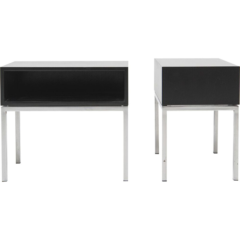 Pair of vintage modernist nightstands, 1960s