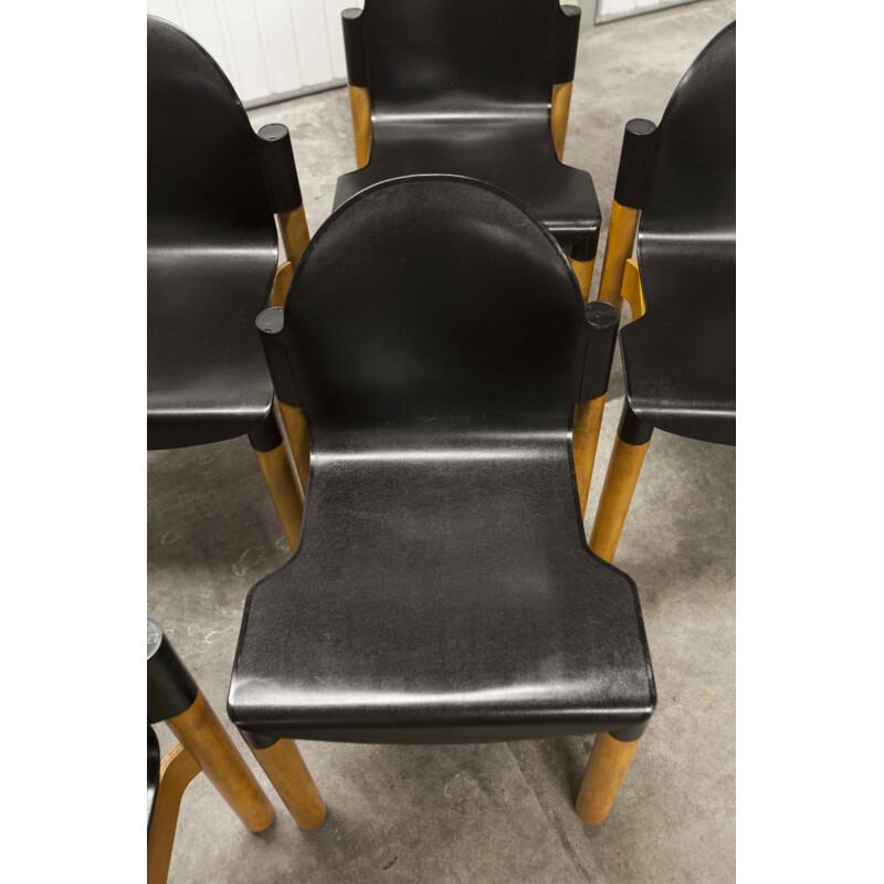 Chaises Thonet Flex design Gerd Lange 1983