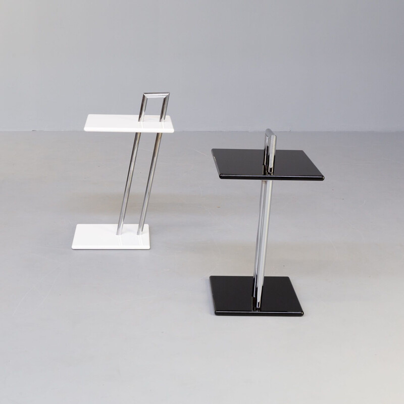 Pair of vintage occasional side table by Eileen Gray for ClassiCon, 1930s