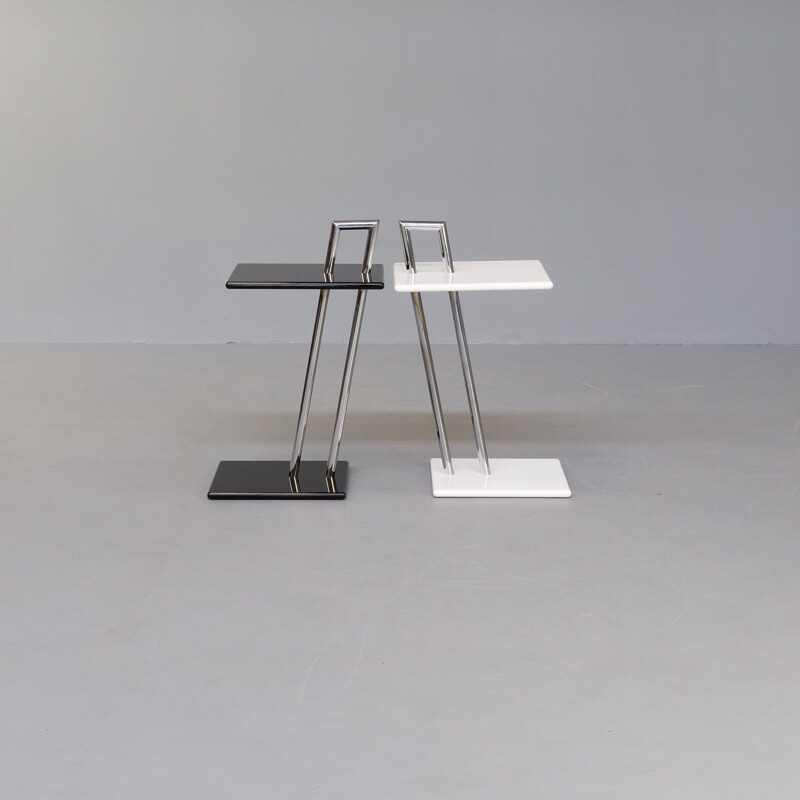 Pair of vintage occasional side table by Eileen Gray for ClassiCon, 1930s
