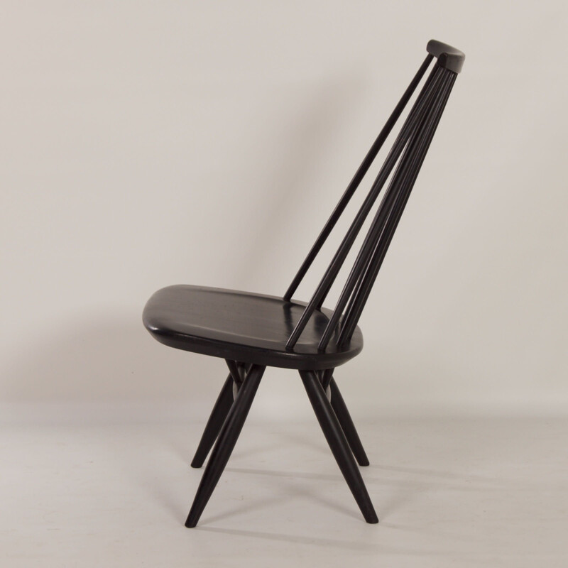 Mid-century black mademoiselle chair by Ilmari Tapiovaara for Asko, 1960s