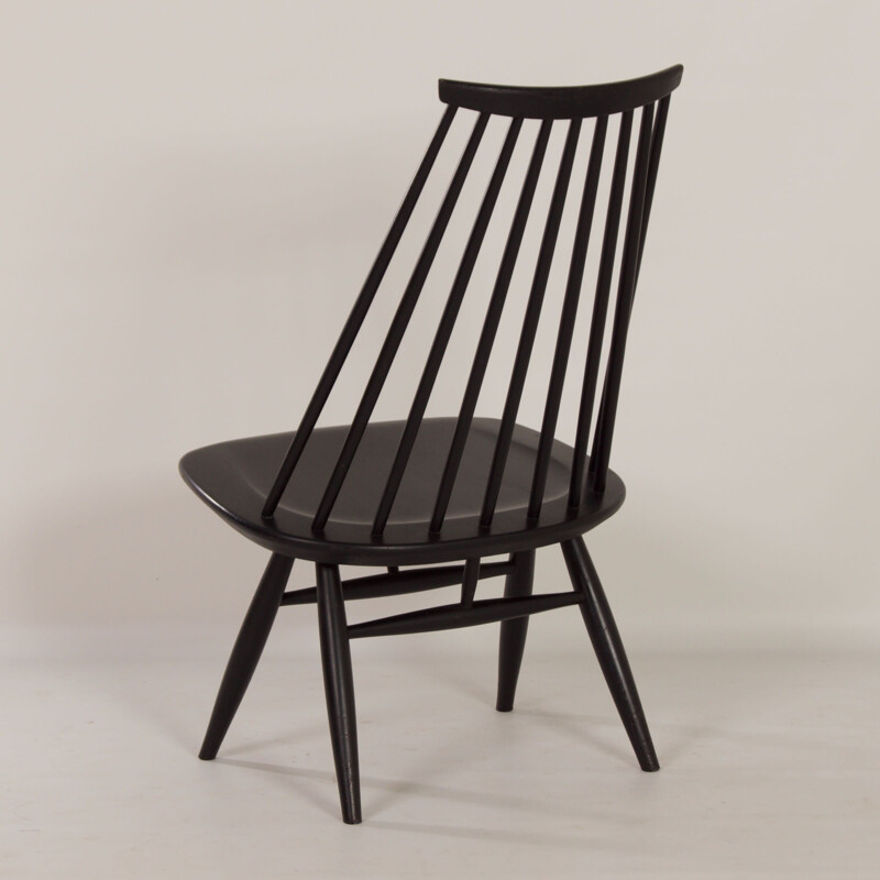 Cadeira Vintage mademoiselle preta de Ilmari Tapiovaara para Asko, 1960