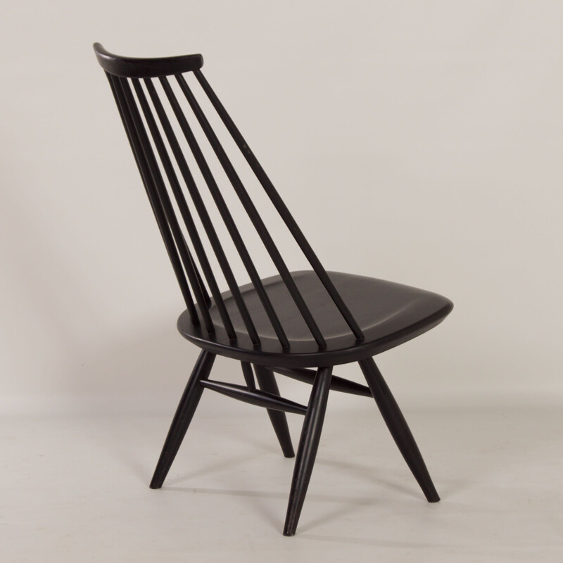 Mid-century black mademoiselle chair by Ilmari Tapiovaara for Asko, 1960s