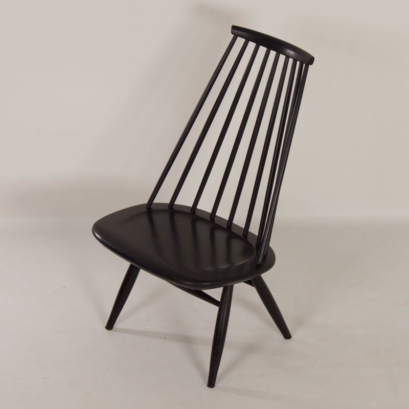 Schwarzer Vintage Mademoiselle-Stuhl von Ilmari Tapiovaara für Asko, 1960