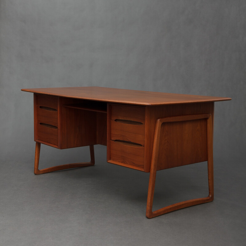 Scandinavian desk in teak wood, Svend Aage MADSEN - 1950s