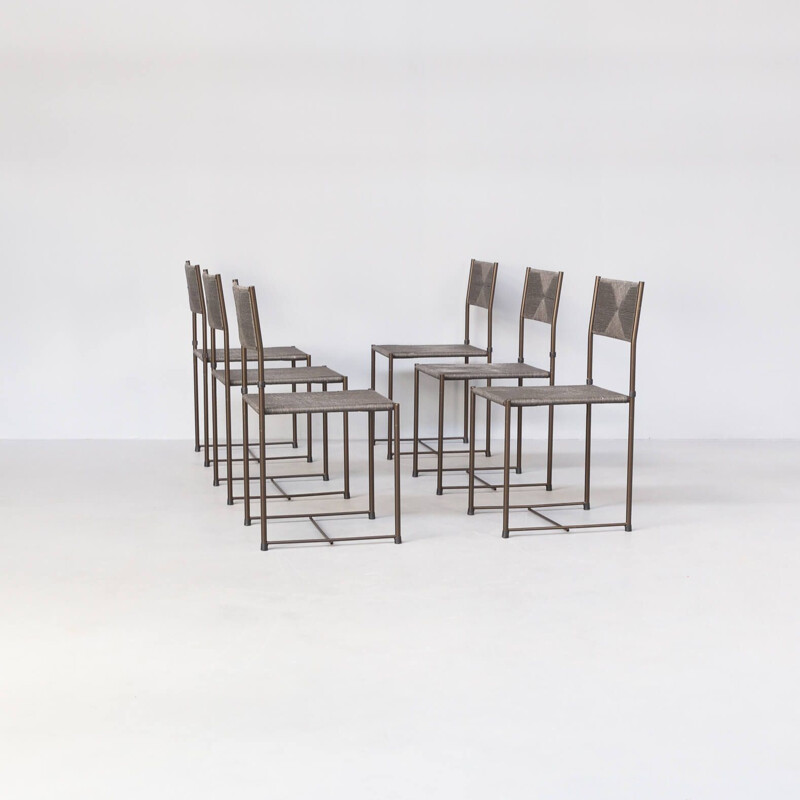 Ensemble de 6 chaises 'paludis' vintage de Giandomenico Belotti pour Alias
