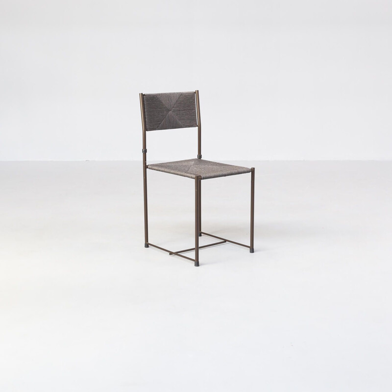 Set of 6 vintage 'paludis' dining chair by Giandomenico Belotti for Alias
