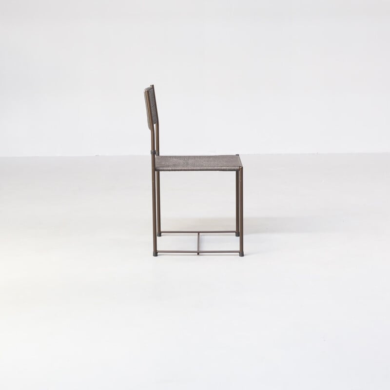 Set of 6 vintage 'paludis' dining chair by Giandomenico Belotti for Alias