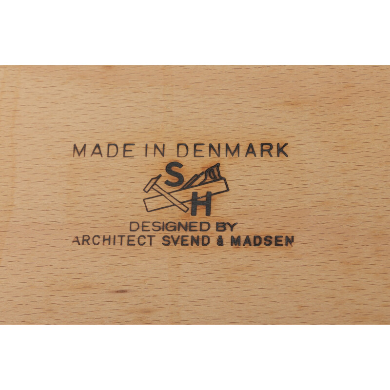 Bureau scandinave en bois de teck, Svend Aage MADSEN - 1950