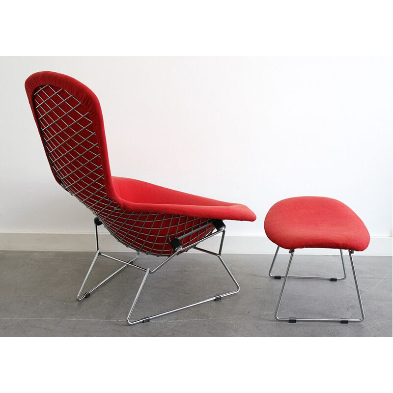 Bird Chair with Ottoman by Harry Bertoia for Knoll