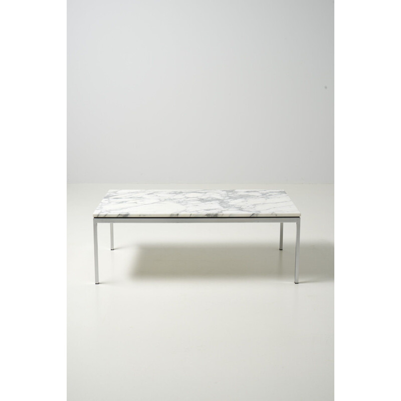 Vintage coffee table with a marble top by Florence Knoll for Knoll Int., Germany 1950's