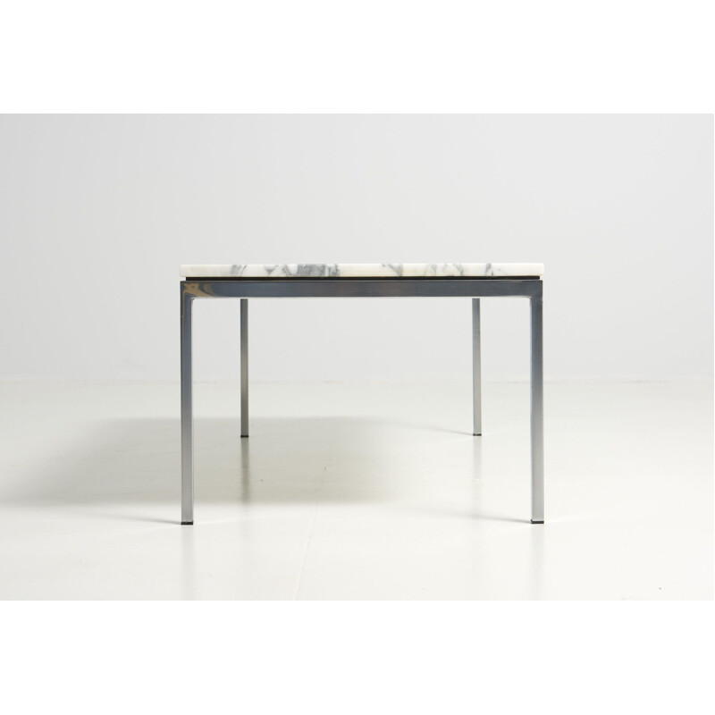 Vintage coffee table with a marble top by Florence Knoll for Knoll Int., Germany 1950's