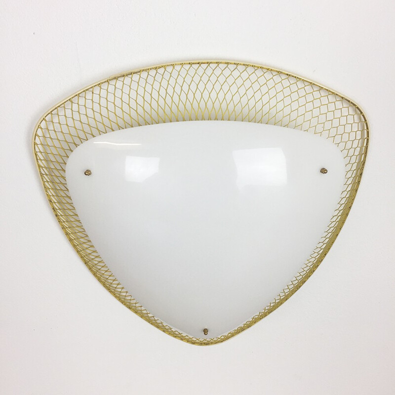 Vintage wall lamp in plastic and metal, 1950