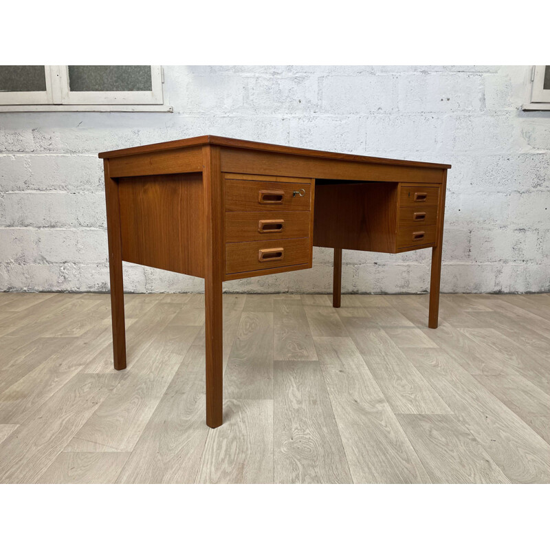 Scandinavian vintage teak desk, 1960s