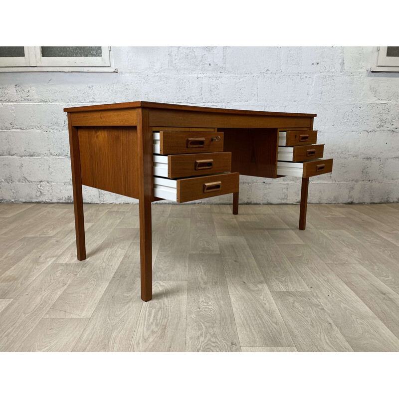 Scandinavian vintage teak desk, 1960s