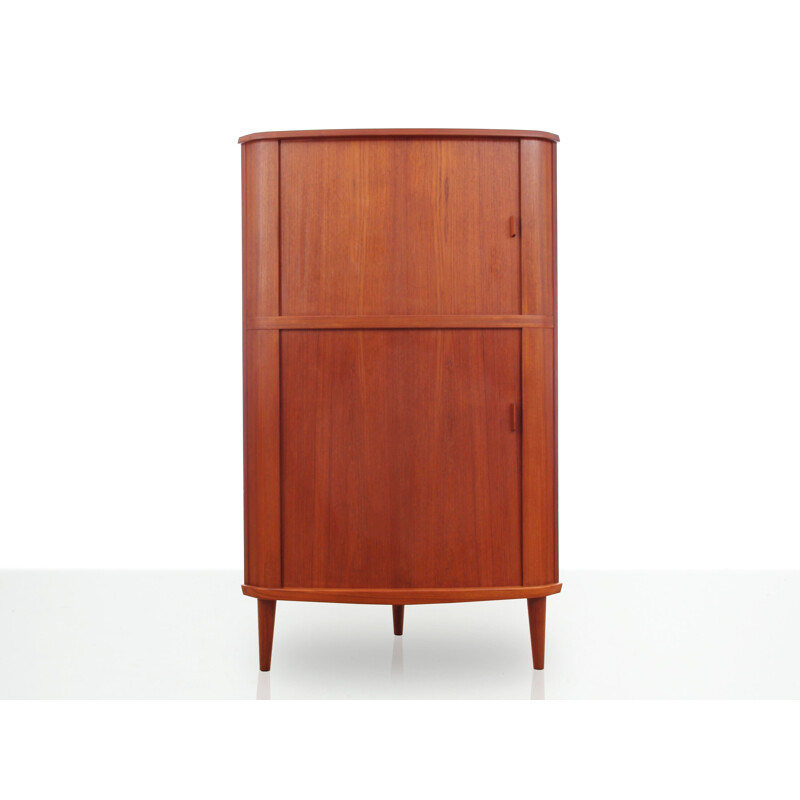 Scandinavian teak corner cabinet or corner unit