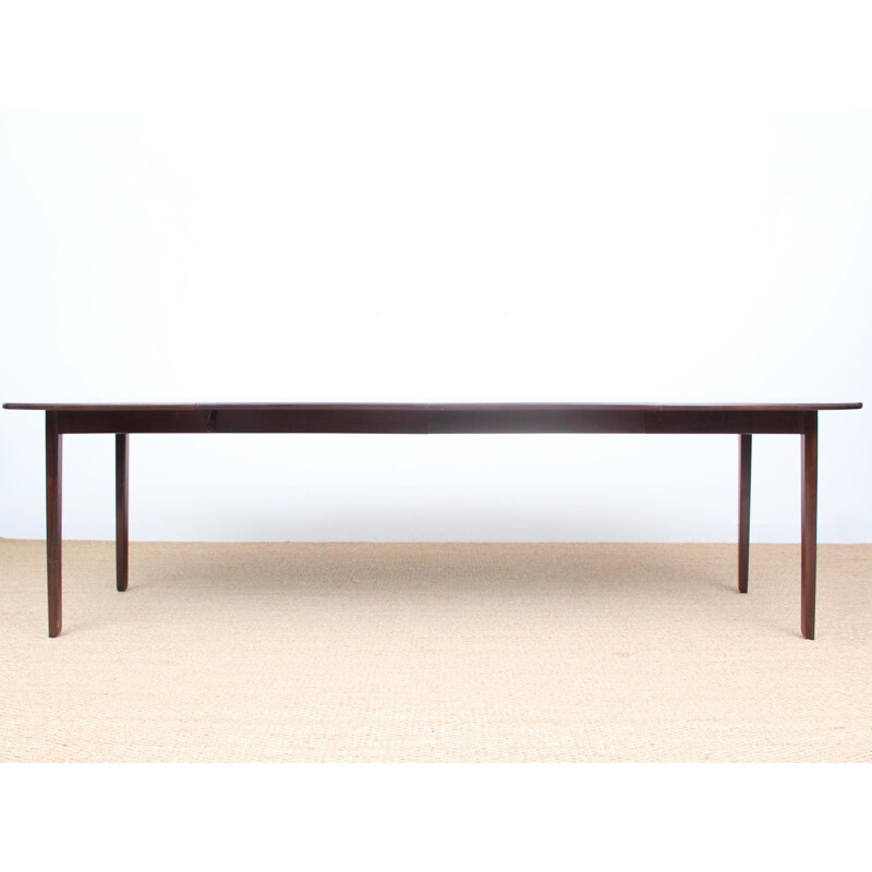 Mesa de comedor vintage escandinava de caoba Modelo Rungstedlund de Ole Wanscher