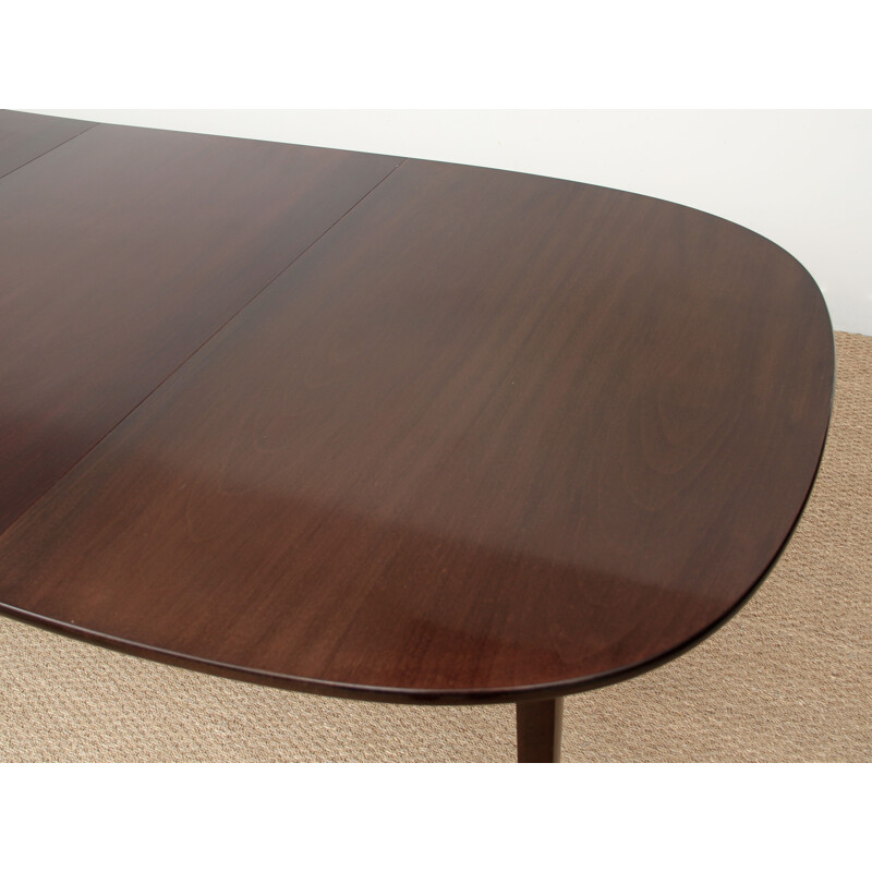 Scandinavian vintage dining table in mahogany Model Rungstedlund by Ole Wanscher