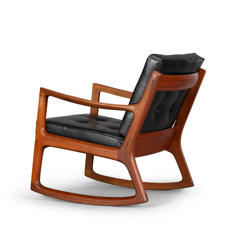 Vintage danish design rocking Senator chair by Ole Wanscher for France & Søn, 1950s