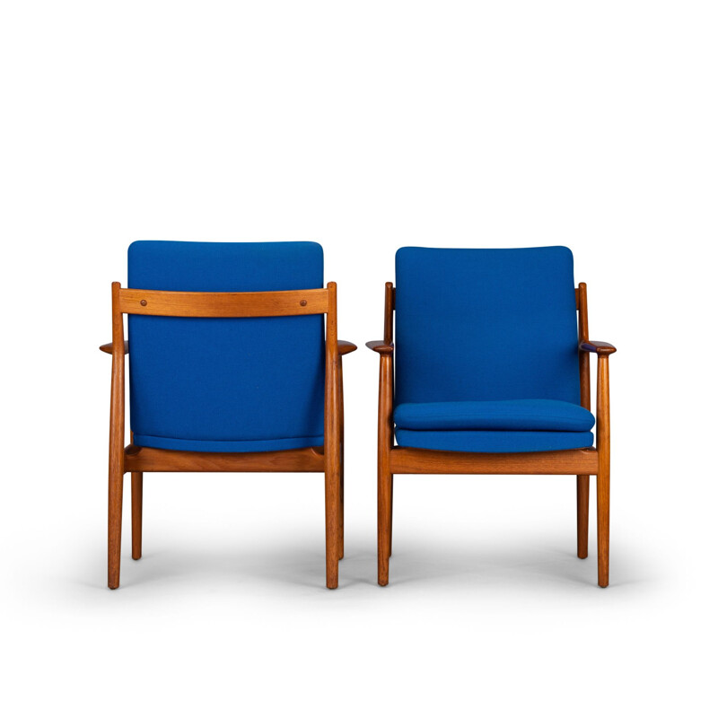 Set of 2 vintage armchair Model No. 341 by Arne Vodder for Sibast, 1970s