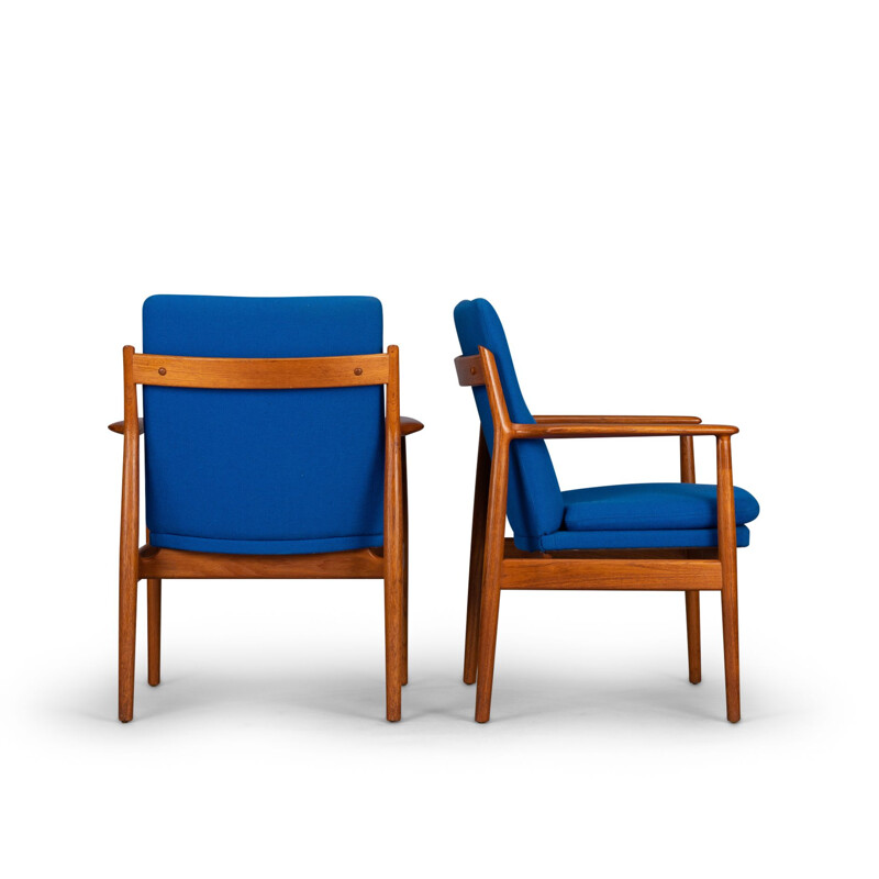 Set of 2 vintage armchair Model No. 341 by Arne Vodder for Sibast, 1970s