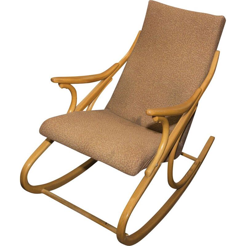 chaise à bascule vintage - bois