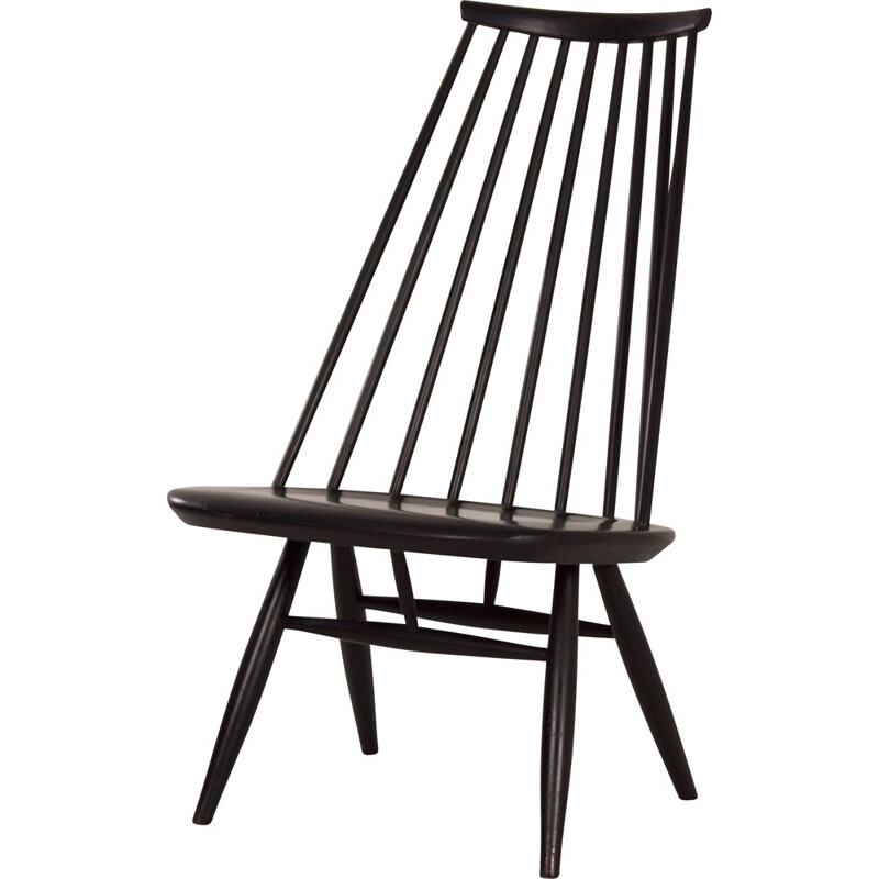 Mid-century black mademoiselle chair by Ilmari Tapiovaara for Asko, 1960s