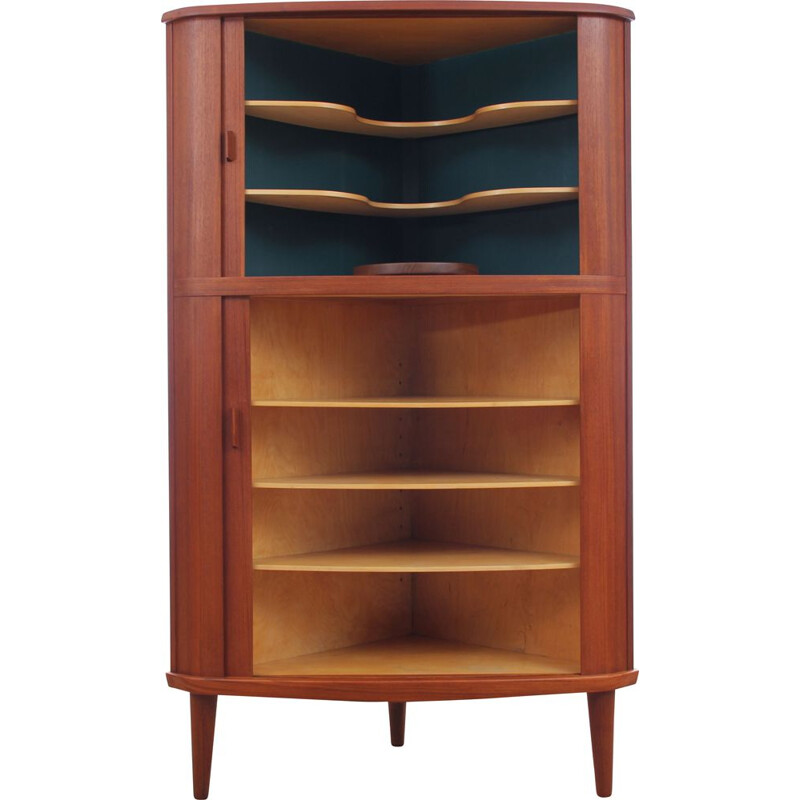 Scandinavian teak corner cabinet or corner unit