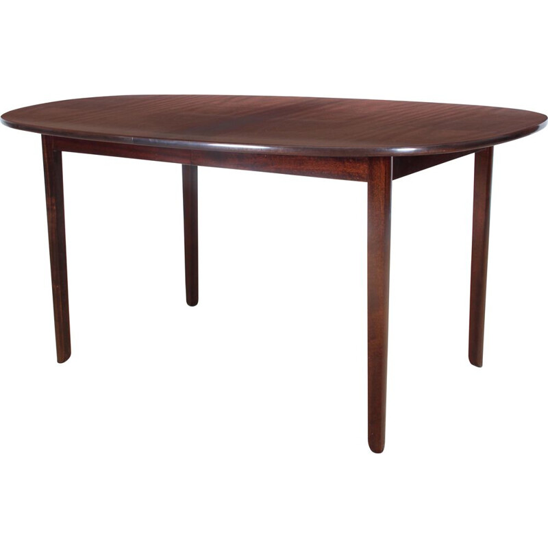 Scandinavian vintage dining table in mahogany Model Rungstedlund by Ole Wanscher