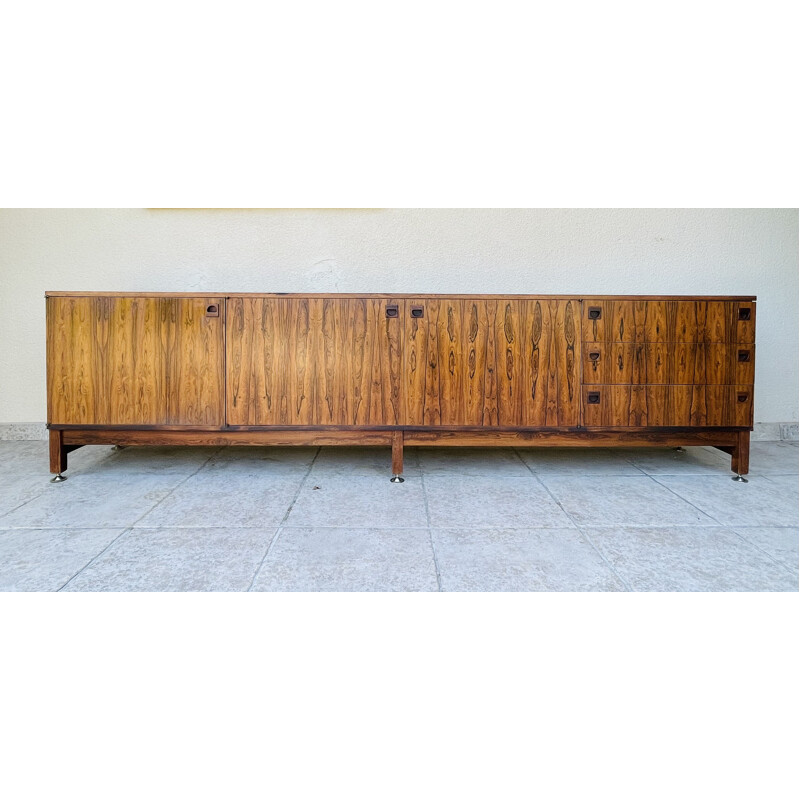 Vintage rosewood sideboard by André Monpoix 