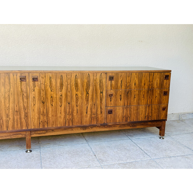 Vintage rosewood sideboard by André Monpoix 