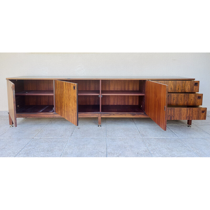 Vintage rosewood sideboard by André Monpoix 