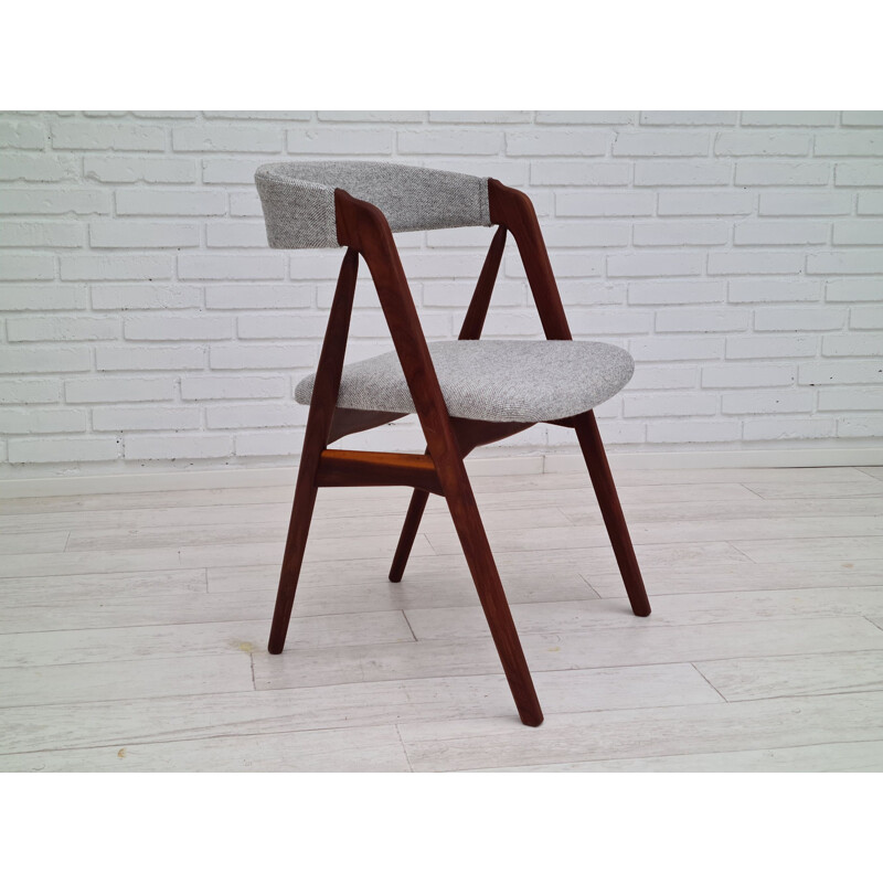 Vintage danish chair Kvadrat furniture wool by Kai Kristiansen, 1960s