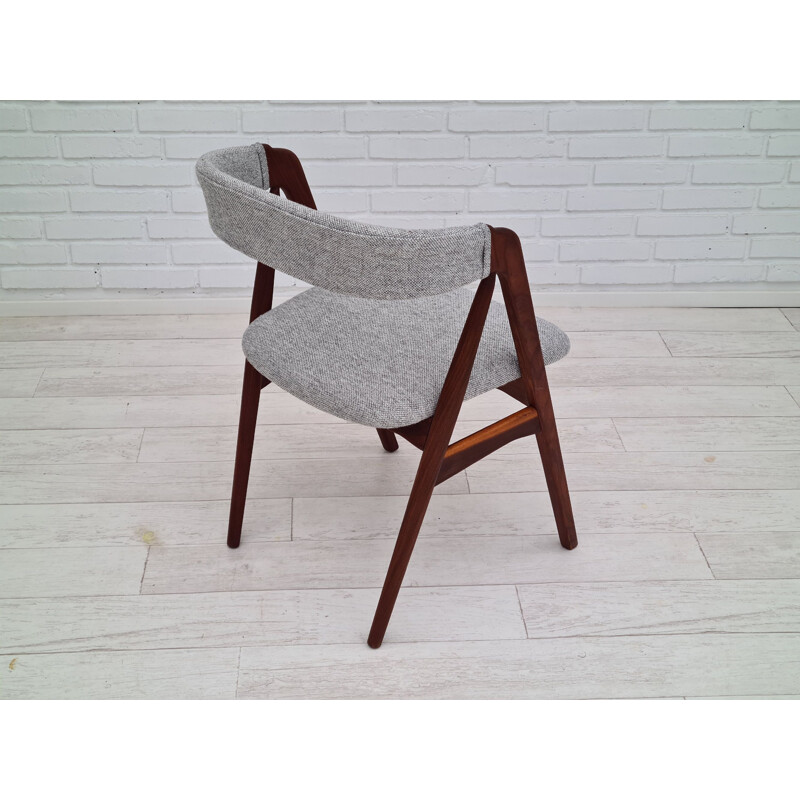 Vintage danish chair Kvadrat furniture wool by Kai Kristiansen, 1960s