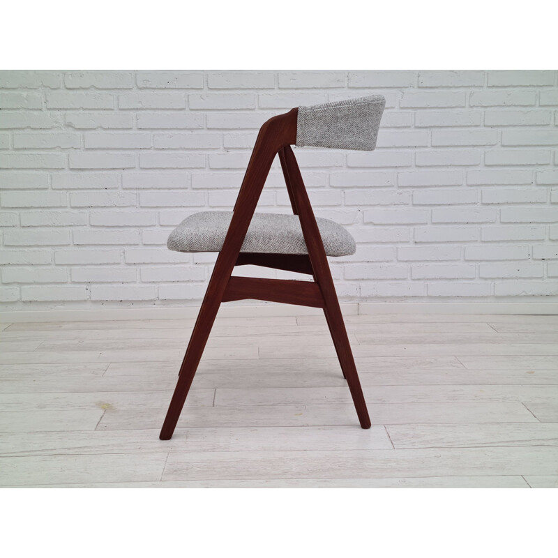 Vintage danish chair Kvadrat furniture wool by Kai Kristiansen, 1960s