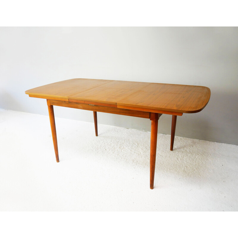 Mid-century extending dining table by Schreiber, 1970s