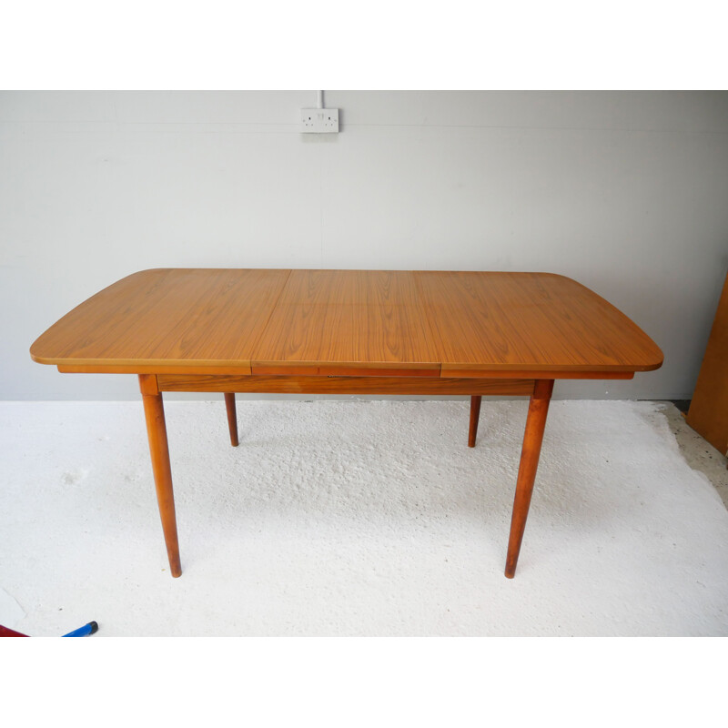 Mid-century extending dining table by Schreiber, 1970s