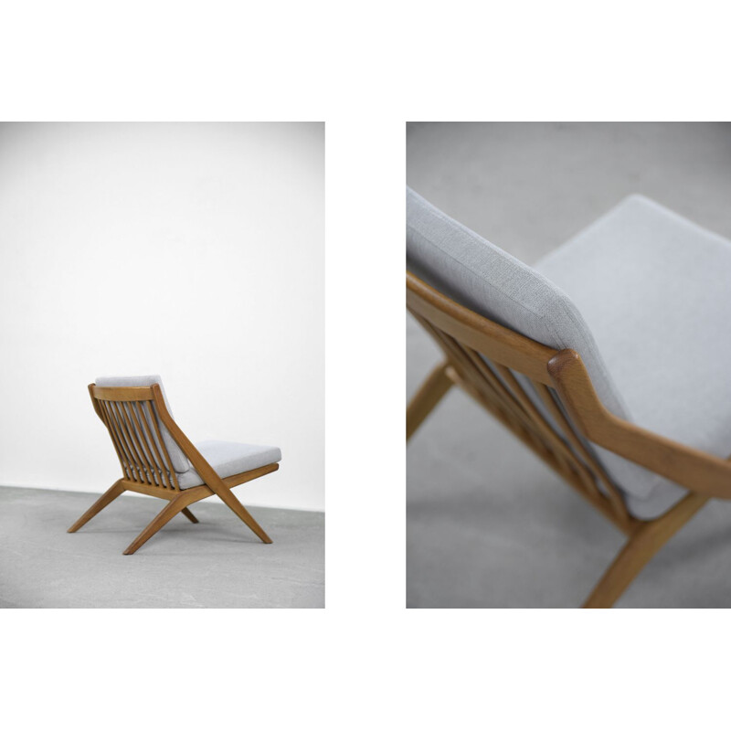 2 chaises ciseaux suédoises vintage par Folke Ohlsson pour Bodafors, 1960