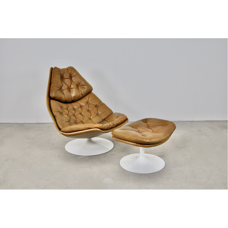 Mid-century chair and ottoman F510 by Geoffrey Harcourt for Artifort, 1960s